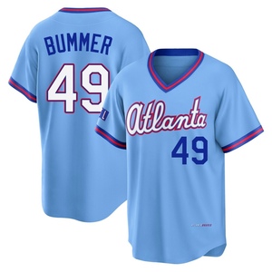 Men's Atlanta Braves Aaron Bummer Limited Blue Powder 2026 City Connect Stadium Jersey