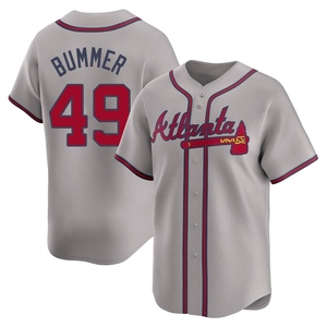 Men's Atlanta Braves Aaron Bummer Limited Gray Away Jersey