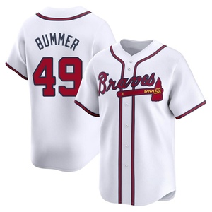 Men's Atlanta Braves Aaron Bummer Limited White Home Jersey