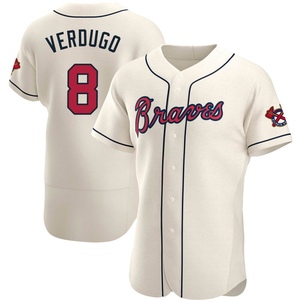 Men's Atlanta Braves Alex Verdugo Authentic Cream Alternate Jersey