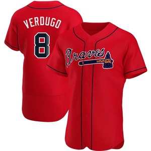 Men's Atlanta Braves Alex Verdugo Authentic Red Alternate Jersey