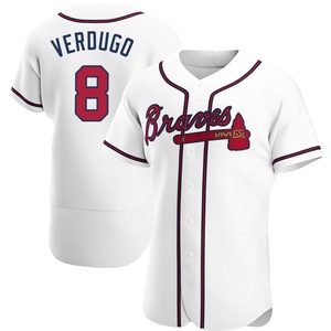 Men's Atlanta Braves Alex Verdugo Authentic White Home Jersey