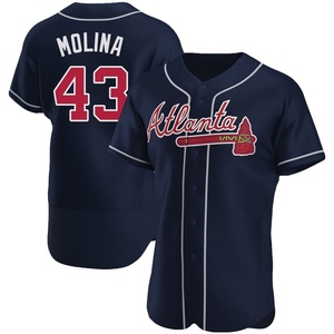 Men's Atlanta Braves Anthony Molina Authentic Navy Alternate Jersey