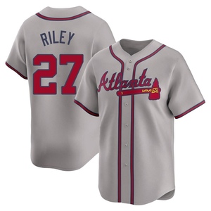 Men's Atlanta Braves Austin Riley Limited Gray Away Jersey