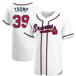 Men's Atlanta Braves Chadwick Tromp Authentic White Home Jersey