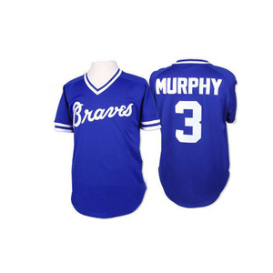 Men's Atlanta Braves Dale Murphy Authentic Blue Throwback Jersey