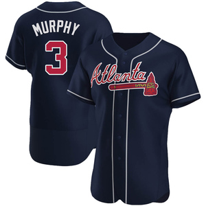 Men's Atlanta Braves Dale Murphy Authentic Navy Alternate Jersey
