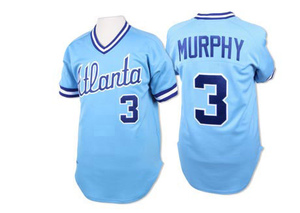 Men's Atlanta Braves Dale Murphy Replica Light Blue 1982 Throwback Jersey