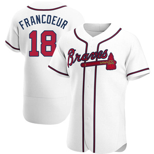 Men's Atlanta Braves Jeff Francoeur Authentic White Home Jersey