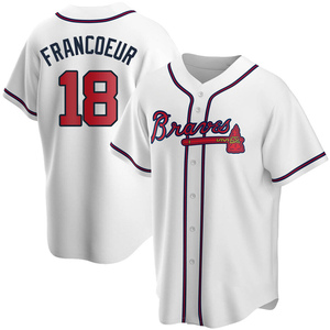 Men's Atlanta Braves Jeff Francoeur Replica White Home Jersey