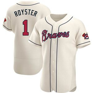 Men's Atlanta Braves Jerry Royster Authentic Cream Alternate Jersey