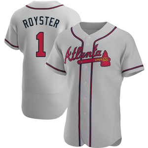 Men's Atlanta Braves Jerry Royster Authentic Gray Road Jersey