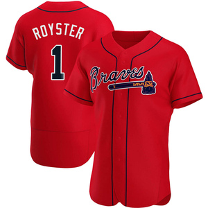 Men's Atlanta Braves Jerry Royster Authentic Red Alternate Jersey
