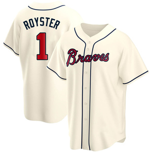 Men's Atlanta Braves Jerry Royster Replica Cream Alternate Jersey