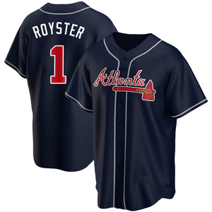 Men's Atlanta Braves Jerry Royster Replica Navy Alternate Jersey