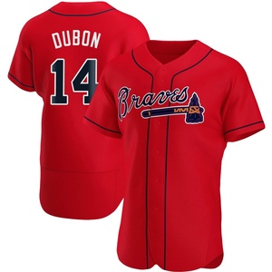 Men's Atlanta Braves Mauricio Dubon Authentic Red Alternate Jersey