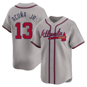 Men's Atlanta Braves Ronald Acuna Jr. Limited Gray Away Jersey