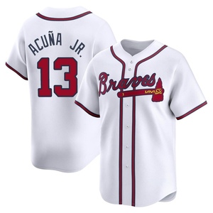 Men's Atlanta Braves Ronald Acuna Jr. Limited White Home Jersey