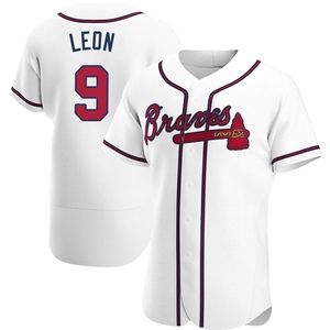 Men's Atlanta Braves Sandy Leon Authentic White Home Jersey
