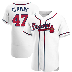 Men's Atlanta Braves Tom Glavine Authentic White Home Jersey