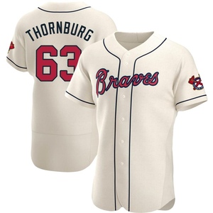 Men's Atlanta Braves Tyler Thornburg Authentic Cream Alternate Jersey
