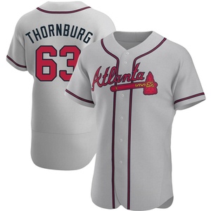 Men's Atlanta Braves Tyler Thornburg Authentic Gray Road Jersey
