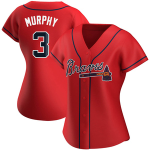 Women's Atlanta Braves Dale Murphy Replica Red Alternate Jersey
