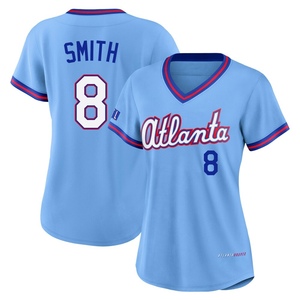 Women's Atlanta Braves Dominic Smith Limited Blue Powder 2026 City Connect Stadium Jersey
