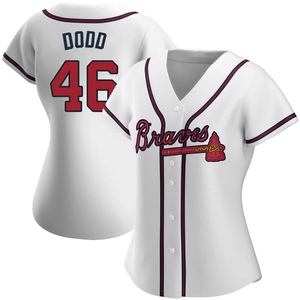 Women's Atlanta Braves Dylan Dodd Replica White Home Jersey