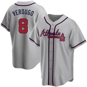 Youth Atlanta Braves Alex Verdugo Replica Gray Road Jersey