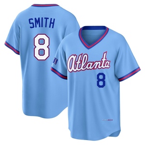 Youth Atlanta Braves Dominic Smith Limited Blue Powder 2026 City Connect Stadium Jersey