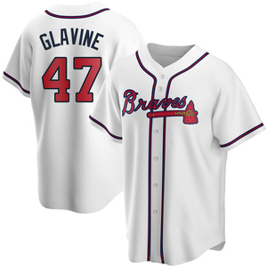 Youth Atlanta Braves Tom Glavine Replica White Home Jersey
