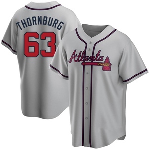Youth Atlanta Braves Tyler Thornburg Replica Gray Road Jersey